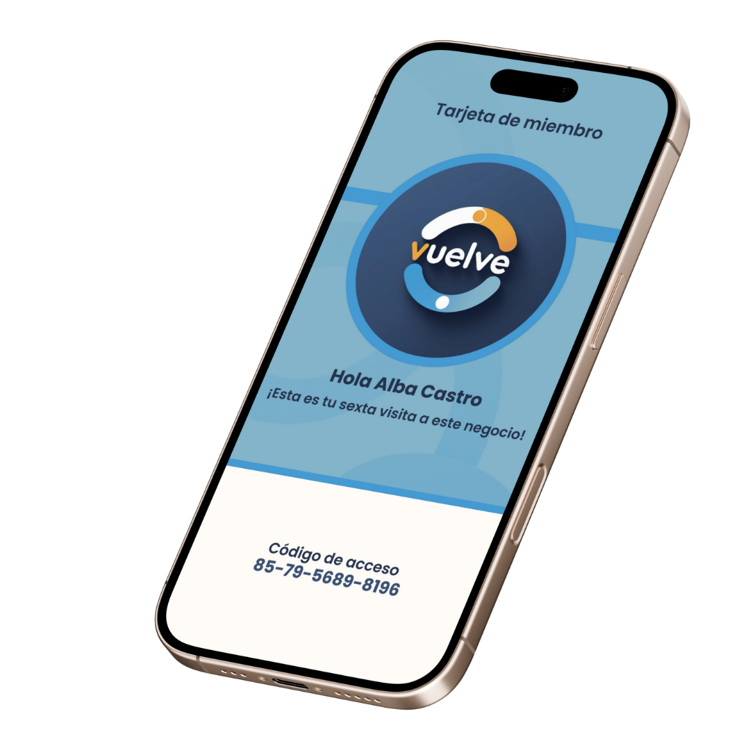 Mockup de la app en un teléfono (placeholder)